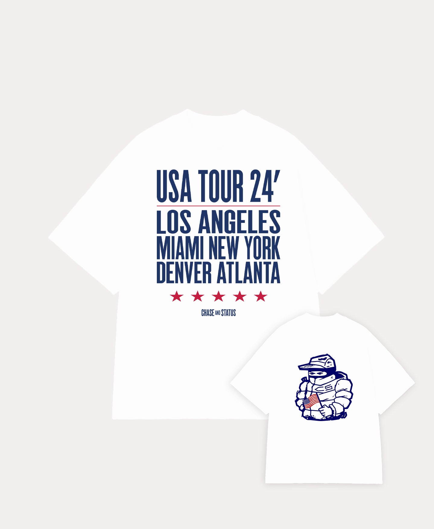 Chase & Status Tour T-Shirt 2024 White